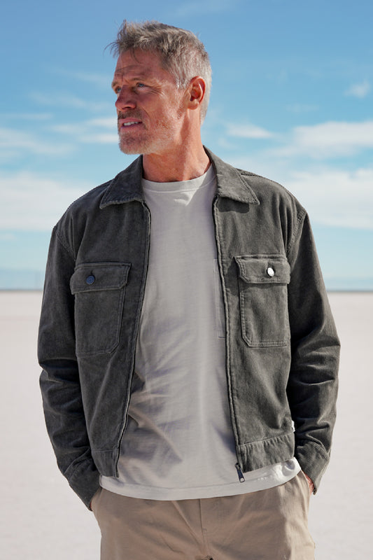 WASHBURN - CORDUROY STRETCH ZIP JACKET